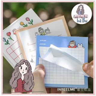 Tập giấy note vuông 100 tờ của Note for DIY