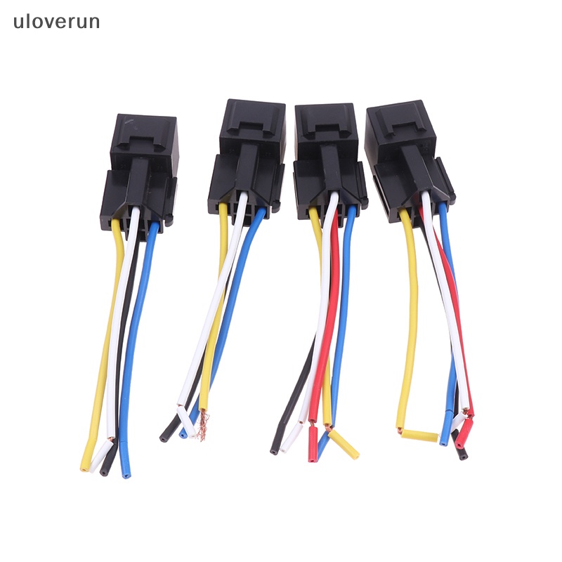 CURREN Rơ Le Ô Tô uloverun 4 Chân Có Dây Nối 12 / 24V 40A