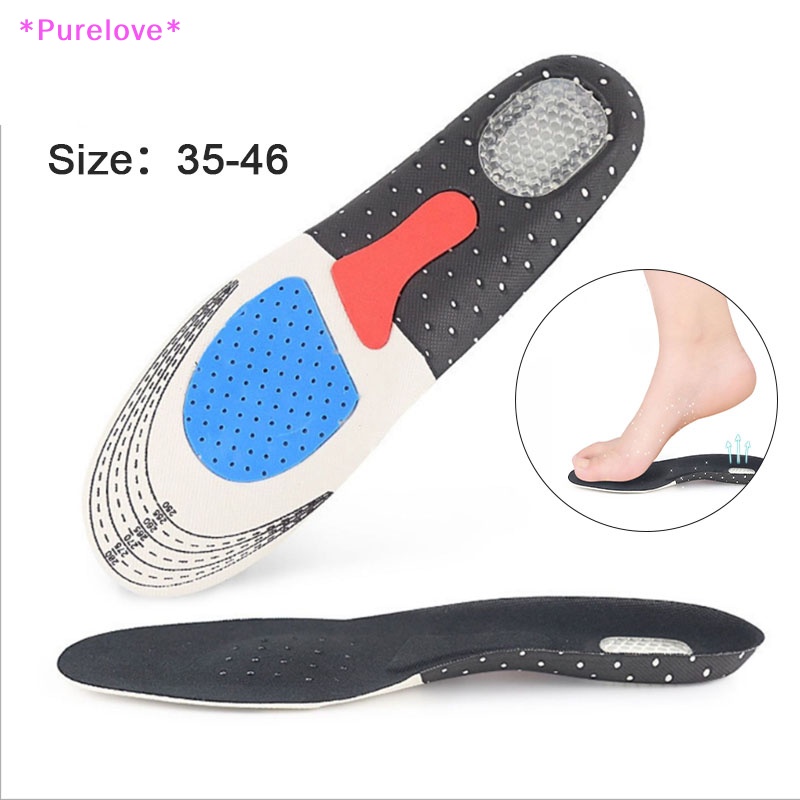 Đế Lót Giày Thể Thao Bằng Silicon Thoải Mái Size 35-46 Mới