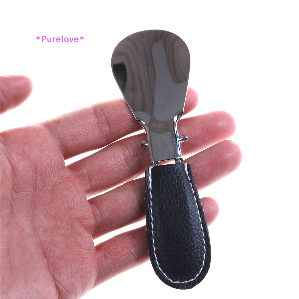 Sừng Giày Da PU Tay Cầm Inox 12 * 3.5cm Gấp Gọn Tiện Dụng