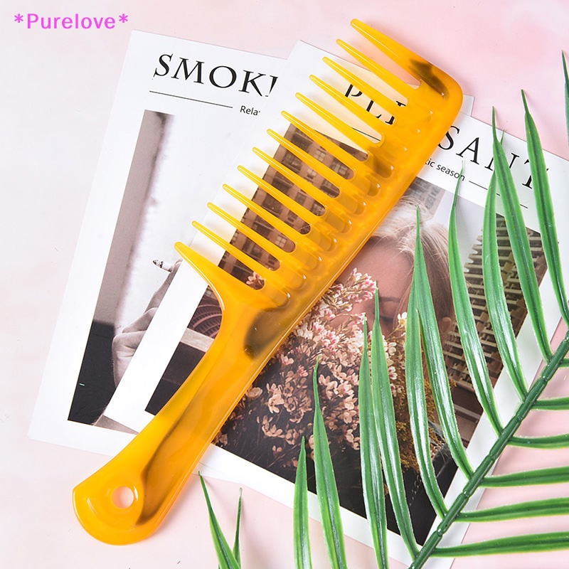 1 Lược Chải Tóc Răng Thưa Chống Tĩnh Điện Bằng Nhựa Chất Lượng Cao Áo Thun Thiết Kế Mới Năng Động Thời Trang