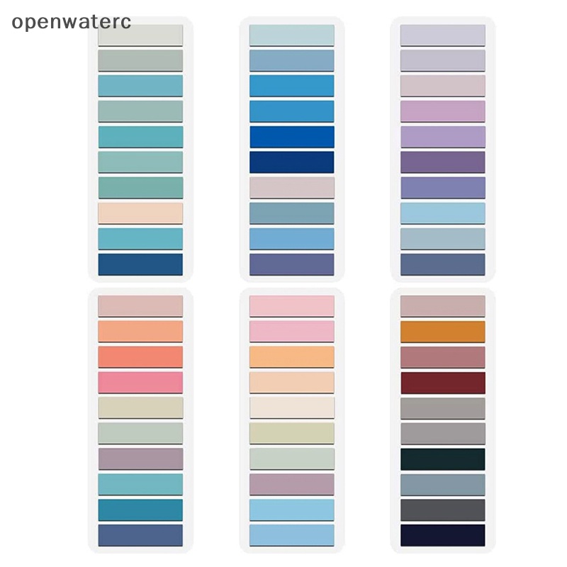 Bộ 200 Tờ Giấy Dán Ghi Chú Hình Mũi Tên Màu Dạ Quang Trong Suốt Nhỏ Gọn Tiện Dụng Cho Văn Phòng / Trường Học