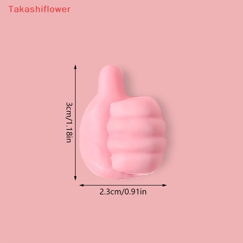 (Takashiflower) Giá Đỡ Kẹp Dây Cáp USB Hình Ngón Cái Sáng Tạo