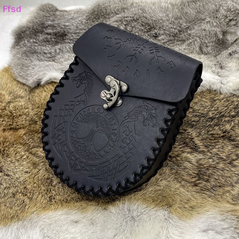 {Ffsd} Túi Da Đựng Tiền Phong Cách Thời Trung Cổ * Hàng Bán Chạy