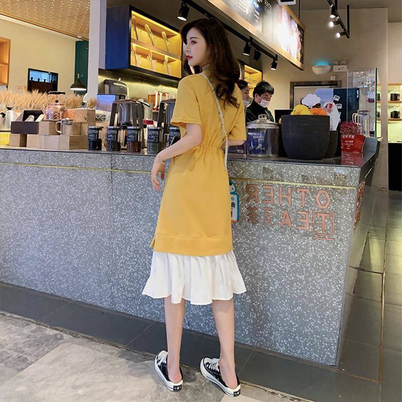 Đầm Dài Giả Hai Lớp Dáng Rộng Phong Cách Hàn Quốc Thời Trang Mùa Hè Cho Nữ