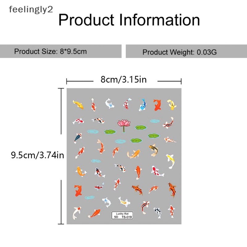 1 Tờ Sticker Dán Móng Tay Hình Bướm 5D