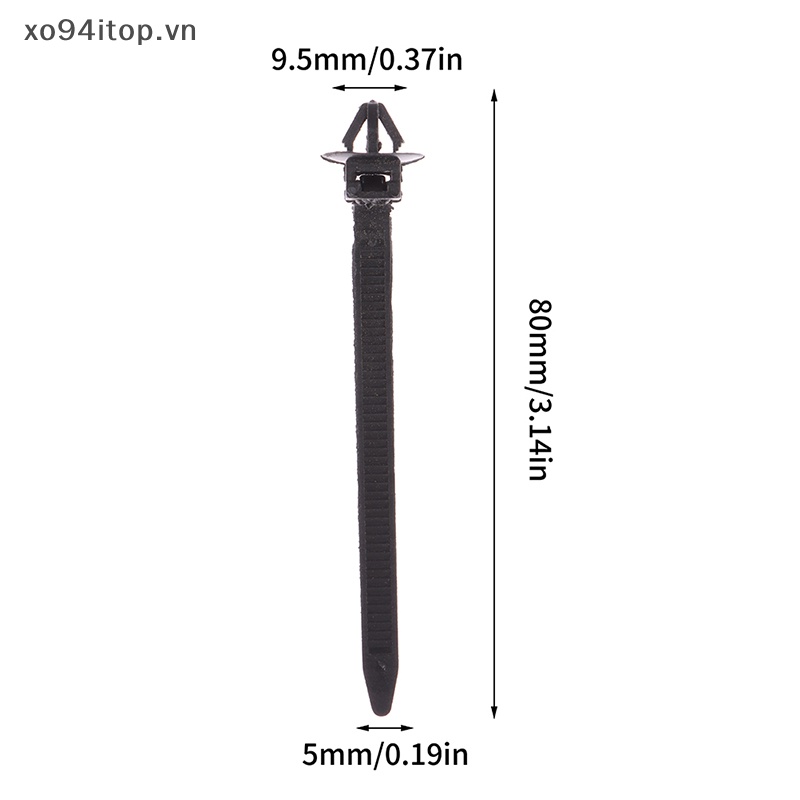 Set 10 Dây Rút Nylon Cố Định Dây Cáp Tiện Dụng Dành Cho Ô Tô