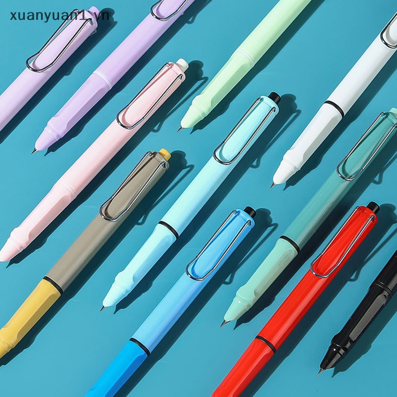 Bút Mực Dạng Nhấn Ngòi 0.38mm Có Thể Thu Gọn Tiện Dụng Cho Văn Phòng / Trường Học