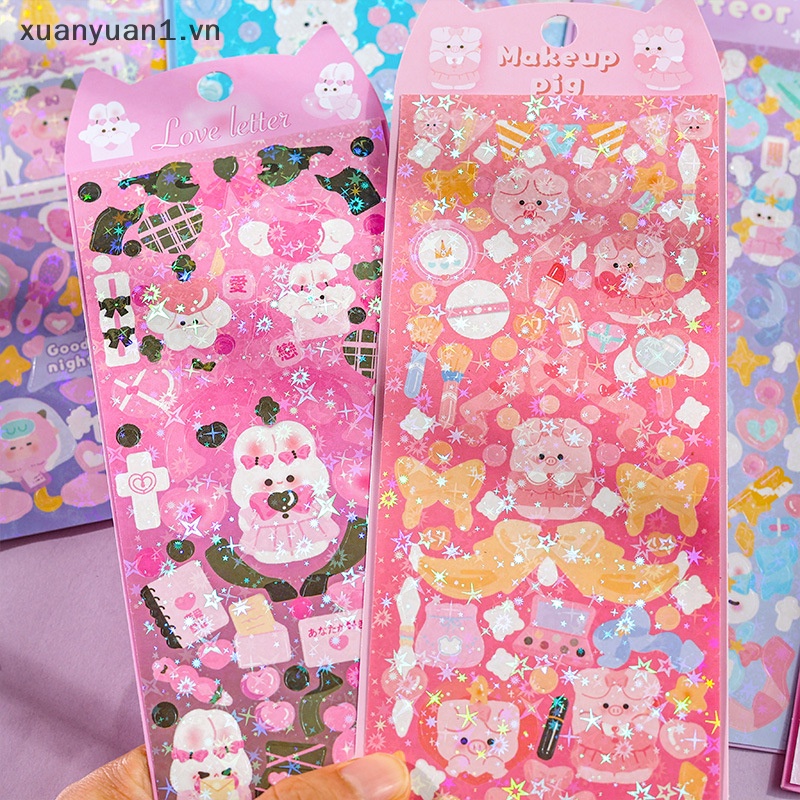 Miếng Dán Trang Trí Hình Động Vật Hoạt Hình Đáng Yêu
