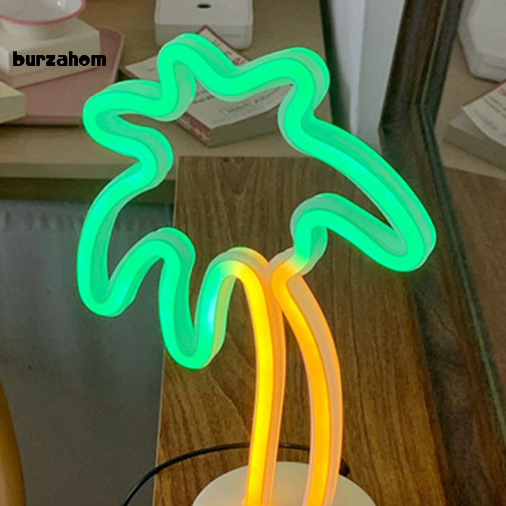 Đèn LED Neon Để Bàn Hình Quả Dứa / Cây Dừa Bảo Vệ Mắt Tiết Kiệm Năng Lượng Không Gây Dị Ứng