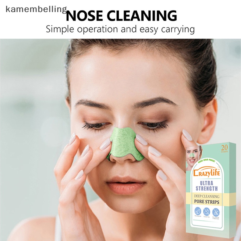 Hộp 20 Miếng Dán Mũi Lột Mụn Đầu Đen Làm Sạch Sâu Lỗ Chân Lông