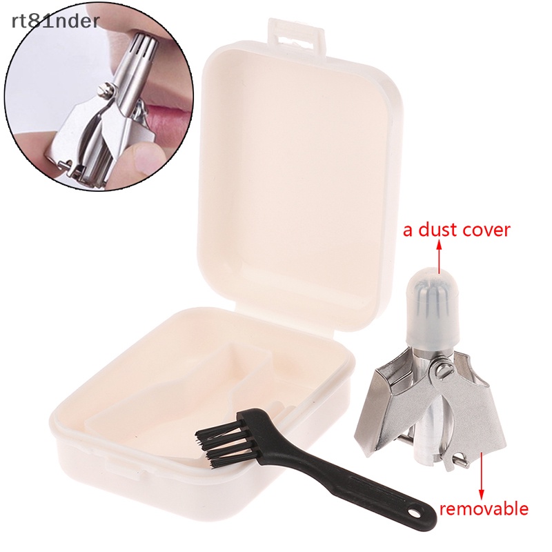 Dụng Cụ Tỉa Lông Mũi / Tai / Tai / Mũi Di Động Bằng Thép Không Gỉ Có Thể Giặt Rửa Và Tháo Gỡ
