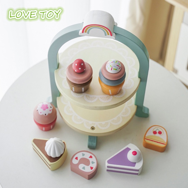 Bộ Ấm Trà Chiều Đồ Chơi Bằng Gỗ Cho Bé