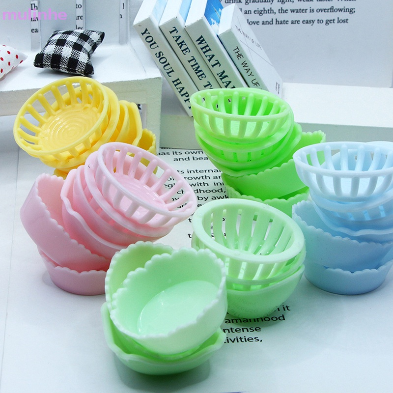 Set 5 Rổ Đựng Trái Cây / Rau Củ Quả Mini Trang Trí Nhà Búp Bê