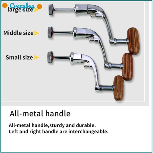 Cr Tay Quay Máy Câu Cá Bằng Kim Loại Chất Lượng Cao