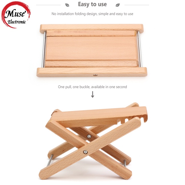 Giá Đỡ Đàn Guitar 4 Chân Bằng Gỗ Trơn Có Thể Điều Chỉnh Tiện Dụng