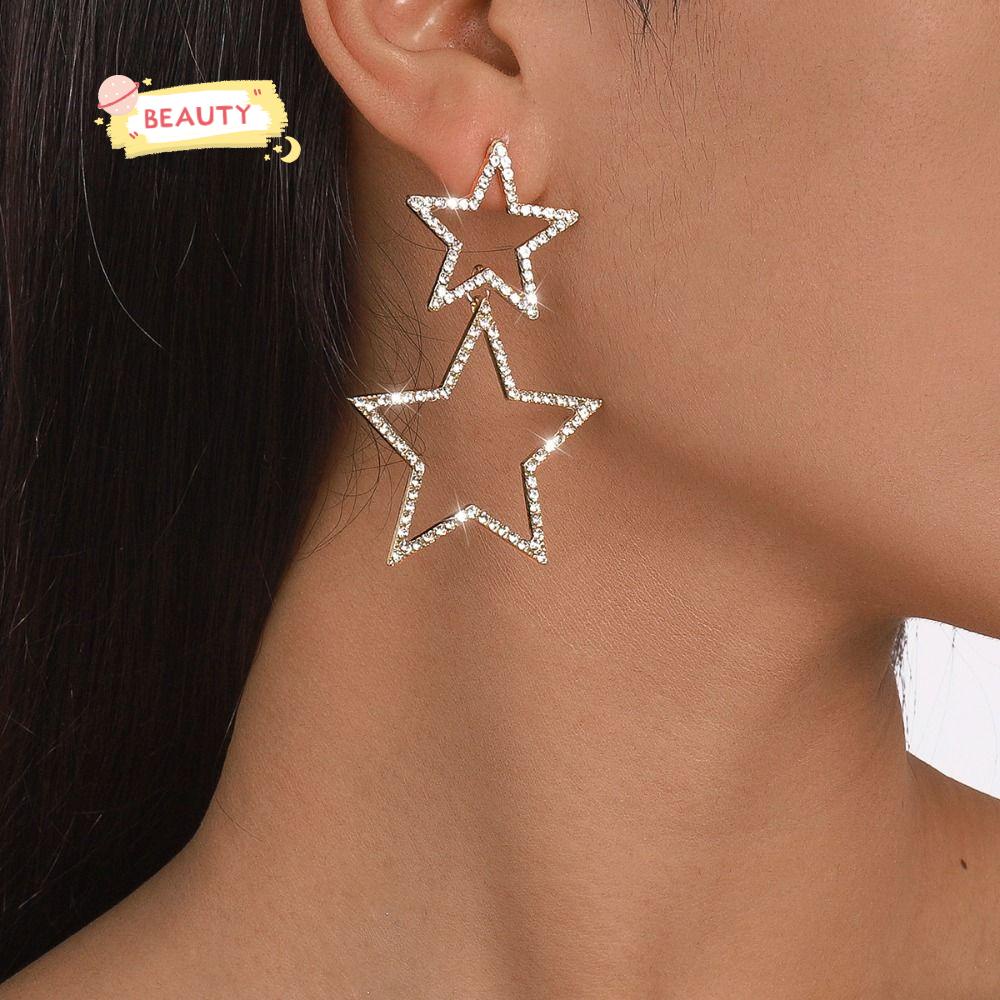 Ngôi Sao Làm Đẹp|Khuyên Tai Thời Trang|Khuyên Tai Ngôi Sao Năm Cánh
