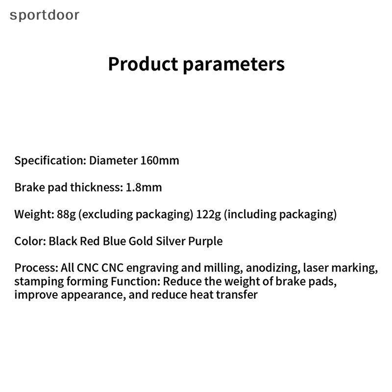 Đĩa Phanh 6 Bu Lông 82g CNC 6 Inch 160MM Siêu Nhẹ Chuyên Dụng Cho Xe Đạp Leo Núi 4 Màu Tùy Chọn