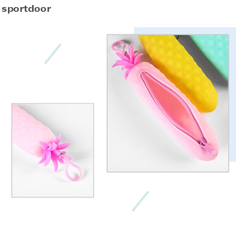 Túi Đựng Bút Bằng Silicon Hình Trái Cây Và Rau Củ Dễ Thương