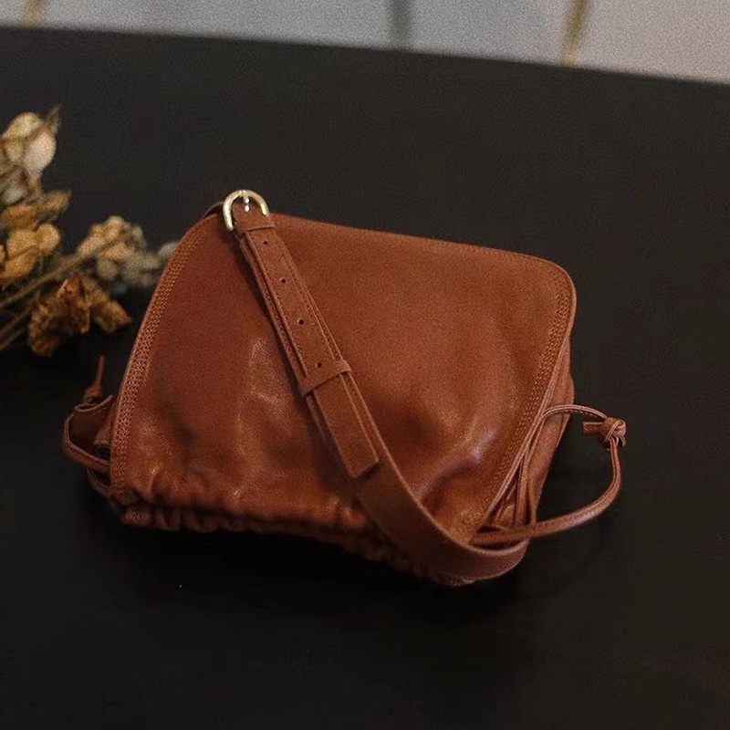 Túi Da Đeo Vai Dây Rút Thời Trang Dành Cho Nữ