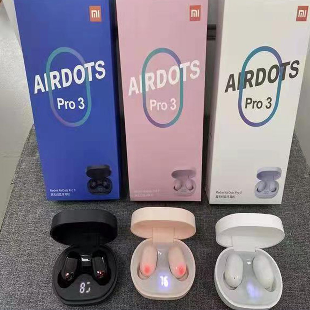 Airdots Pro3 Wireless 5.2 Earphones With Microphones Touch Control Led Display Stereo Earbuds [Q/4]