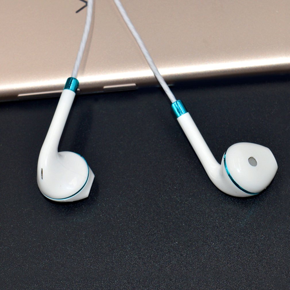 Earphones Wire-Controlled Portable Audio-Visual Headphones Straight Subwoofer Earphone Stereo Sports [Q/15]