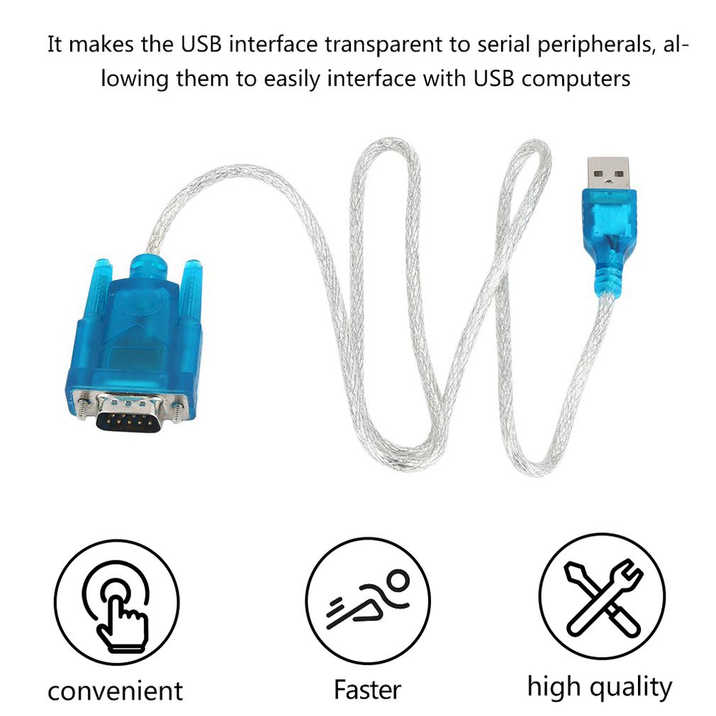 Usb 2.0 To Serial Rs232 Db9 9 Pin Adapter Cable Pda Cord  Converter Fully Compliant With [Q/15]