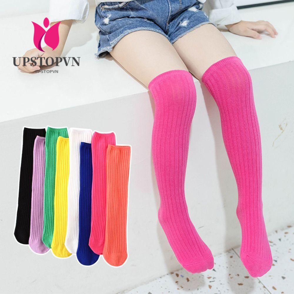 Vớ Cotton Giữ Ấm Cao Tới Gối Dễ Thương Cho Bé 3-12 Tuổi