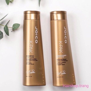 BỘ ĐÔI DẦU GỘI XẢ PHỤC HỒI TÓC KHÔ XƠ CHẺ NGỌN VÀ DƯỠNG MÀU TÓC NHUỘM JOICO KPAK 300ml x 2