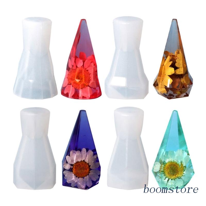Khuôn Silicone Làm Giá Đỡ Nhẫn Hình Nón Đính Đá Resin