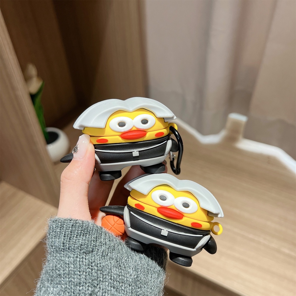 Vỏ Bảo Vệ Hộp Sạc Tai Nghe Không Dây bluetooth Baseus wm01 wm02 M2 W04 W04PRO W04 + W04PRO + E3 Bằng Silicon Mềm Hình Gà 3D