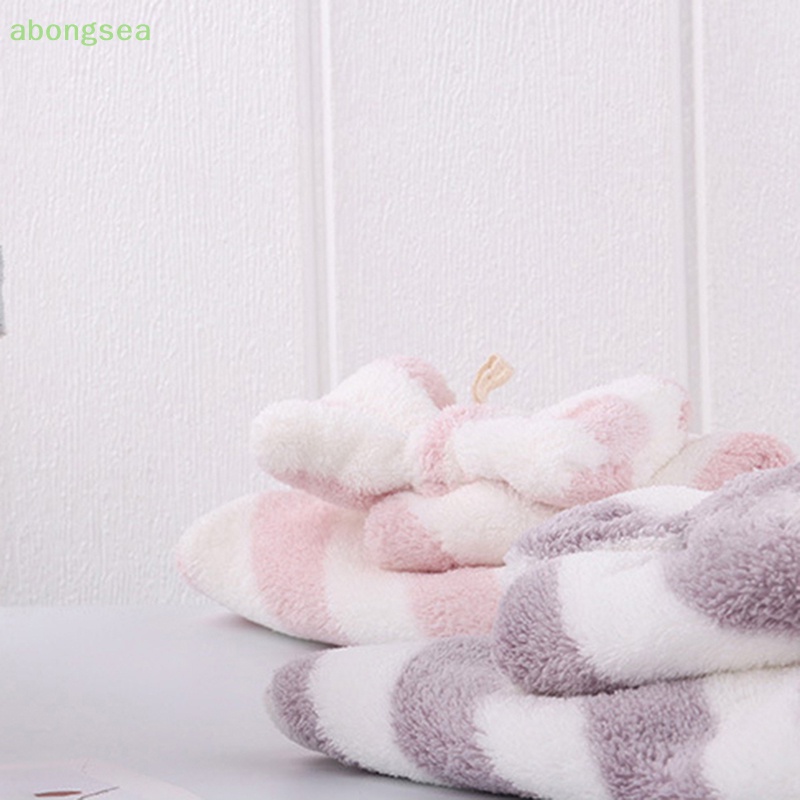 Abongsea Khăn Lau Tay Sợi Nhỏ Mềm Mại Thấm Hút Tốt Nhanh Khô Tiện Dụng Cho Nhà Bếp / Phòng Tắm