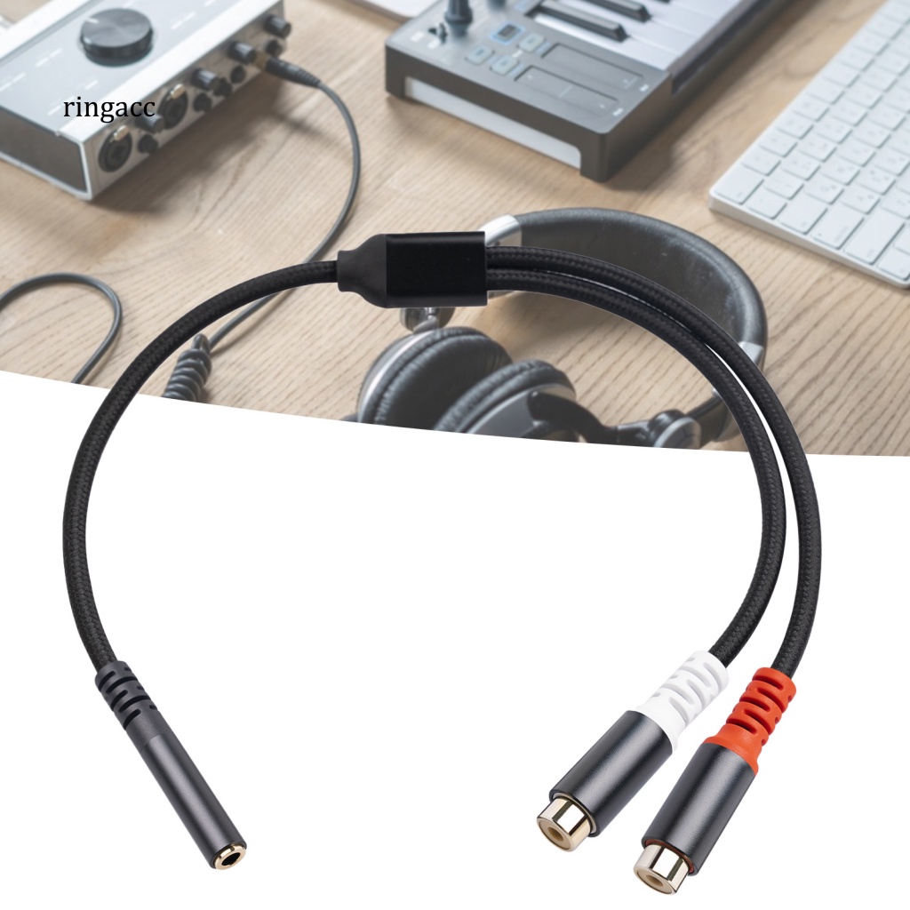 Cáp Chuyển Đổi Âm Thanh 2 Trong 1 Giắc Cắm 3.5mm Sang 2 Kênh RCA Chuyên Dụng