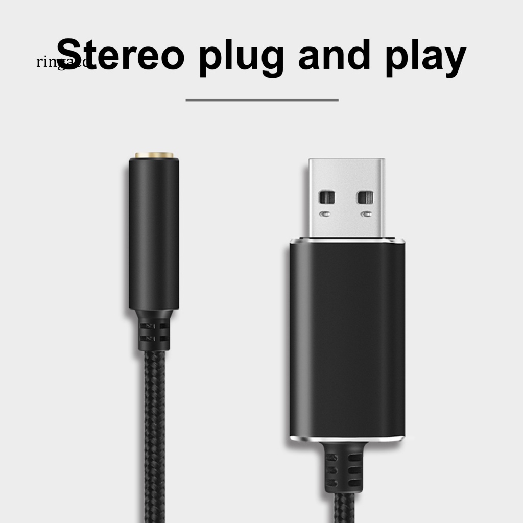 Thẻ Âm Thanh RGA Cổng USB Gắn Tai Nghe / Micro Chuyên Dụng Cho Máy Tính