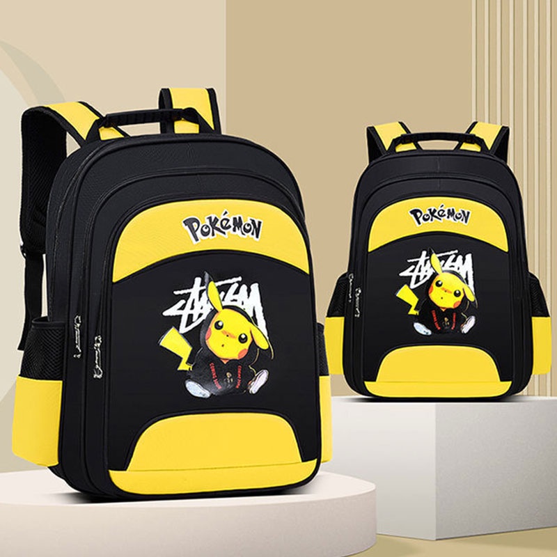 Balo đi học YAZHOULONG trọng lượng nhẹ hình Pikachu thời trang cho học sinh tiểu học
