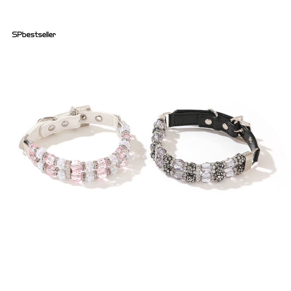 Vòng Cổ Đính Hạt Trang Trí Chống Đứt Đầu An Toàn Dành Cho Thú Cưng