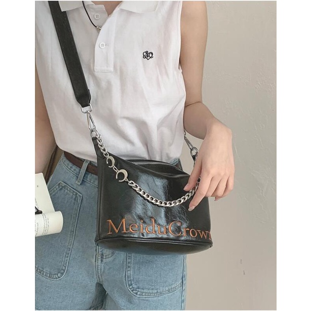 Túi Đeo Vai In Chữ Thời Trang Hàn Quốc