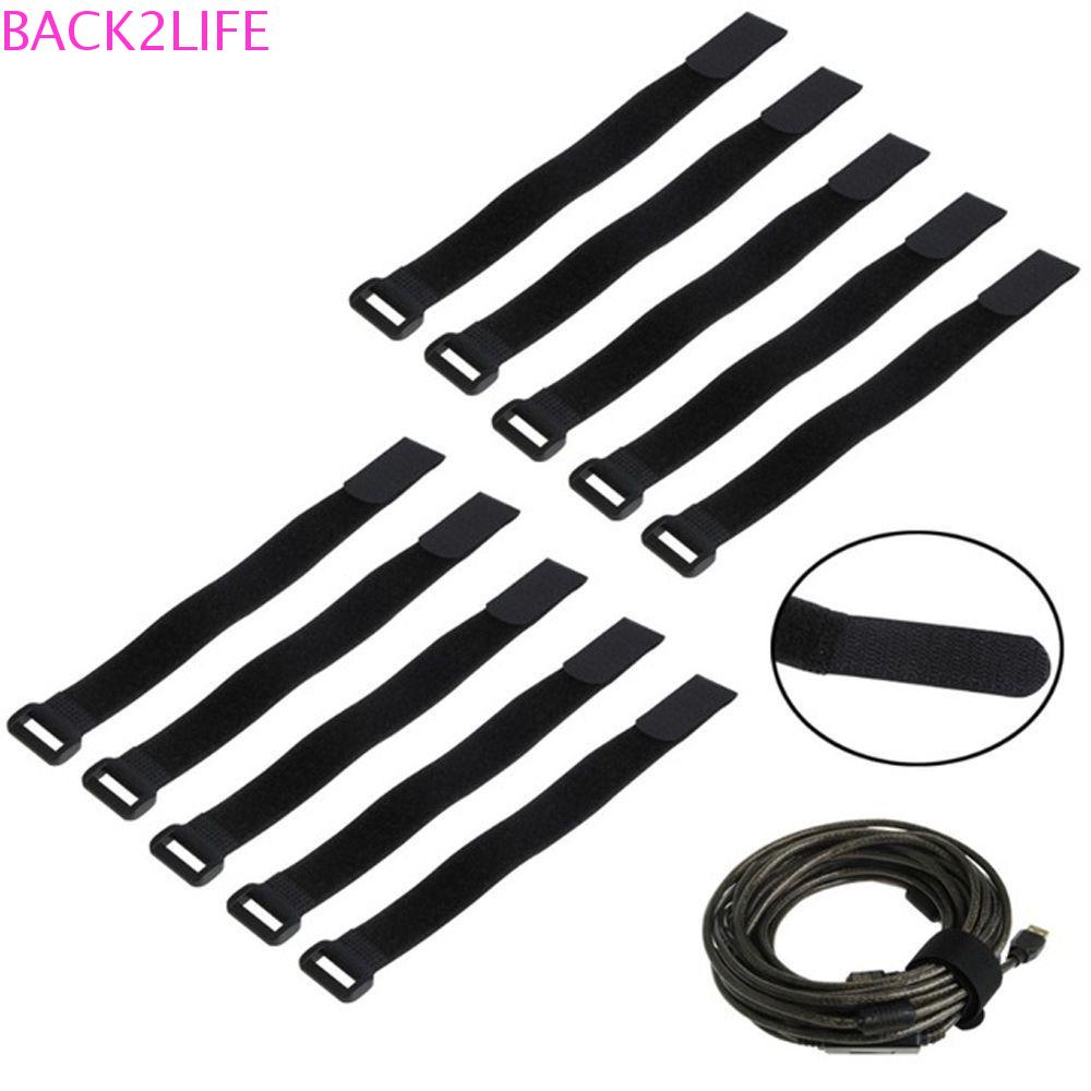 Dây Quấn Dây Cáp Bằng Nylon Chống Trượt Màu Đen Có Thể Tái Sử Dụng Cho BACK2LIFE