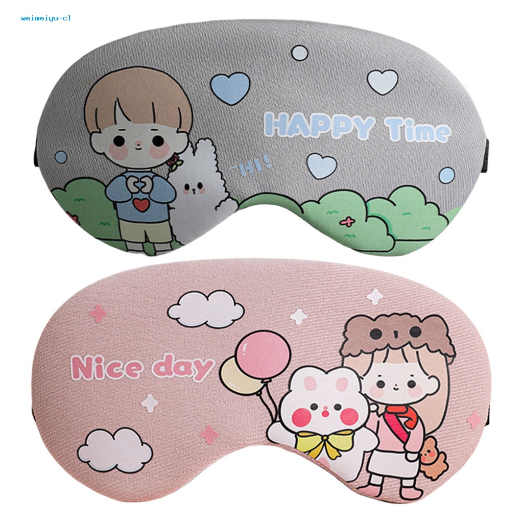 1 Bộ Vỏ Bọc Mắt Ngủ Co Giãn Họa Tiết Vui Nhộn
