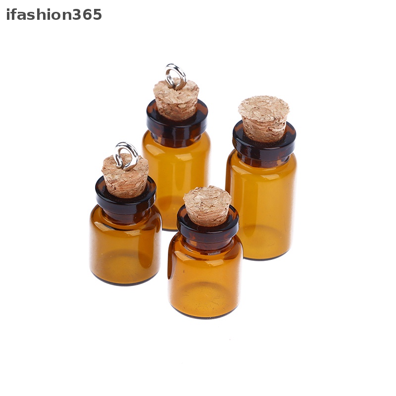 Set 10 Lọ Thủy Tinh Mini 1ml / 1.5ml Có Nút Bần Tiện Dụng