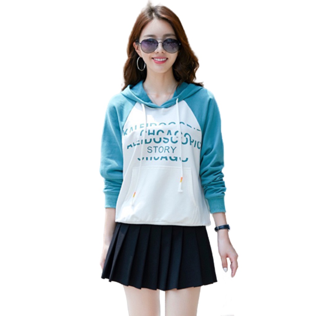 Áo hoodie nữ form rộng THELA Store, Áo thun nữ tay dài, Áo thun nữ tay dài có mũ Phong cách trẻ trung RZM48 | BigBuy360 - bigbuy360.vn