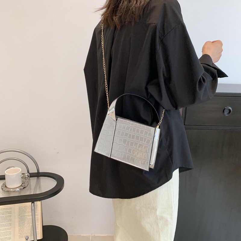 Túi Xách JASMIN NOIR Da PU Dáng Vuông Họa Tiết Da Cá Sấu Thời Trang Cho Nữ