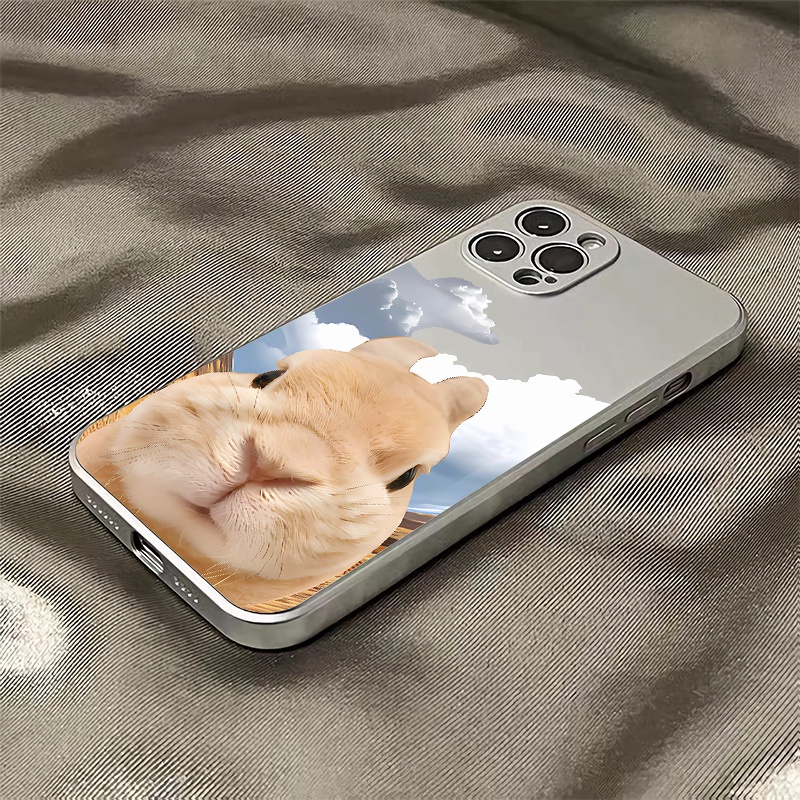 Ốp Điện Thoại TPU Silicon Mềm Chống Sốc Mạ Điện Hình Cún Dễ Thương Cho IPhone 14 13 12 11 Pro XS Max XR X 8 + 7 6S Plus