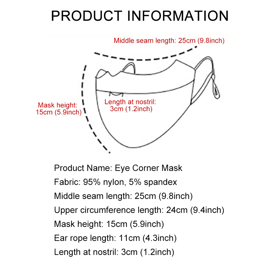 Khẩu Trang Chống Nắng Chống Tia UV Thoáng Khí Bảo Vệ Mắt Tiện Dụng