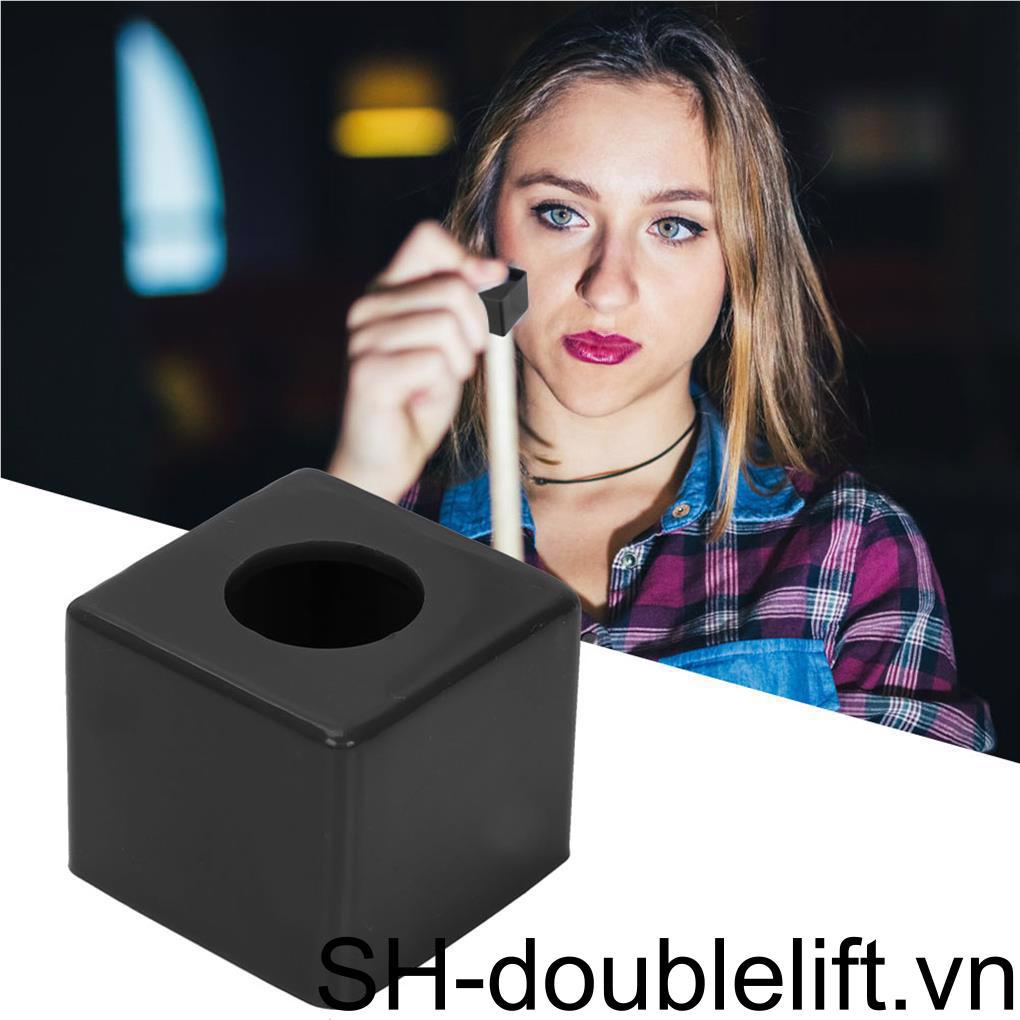 Hộp Đựng Phấn Chơi Bida Bằng ABS Màu Trơn Thiết Kế Đục Lỗ Thay Thế Nhỏ Gọn