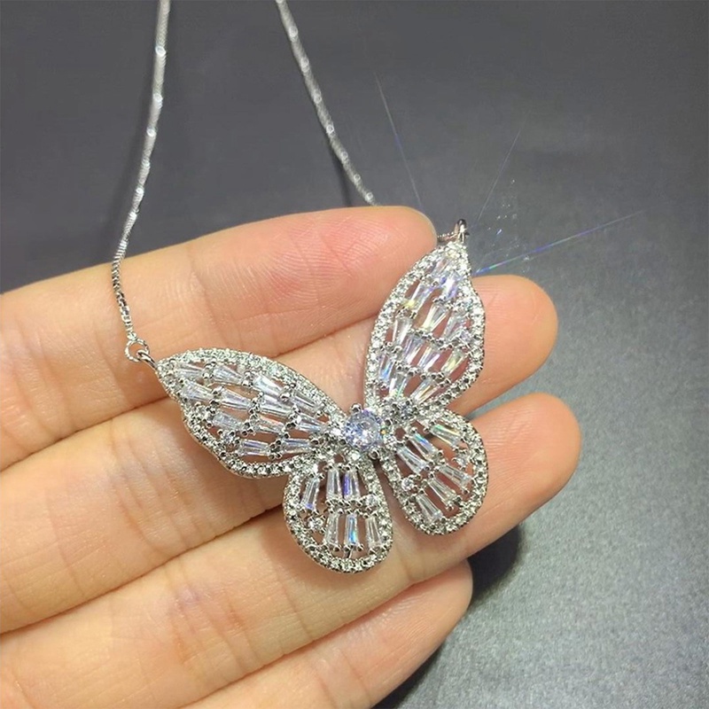 Ygt Vòng Cổ Choker Mặt Hình Bướm Đính Đá Zircon Thanh Lịch Thời Trang Dành Cho Nữ
