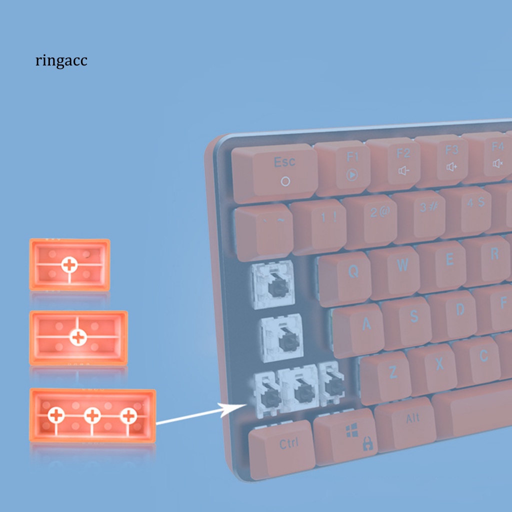 Bộ 108 Nút Bàn Phím Cơ RGA Bằng ABS Màu Trơn Có Đèn Nền Thông Dụng