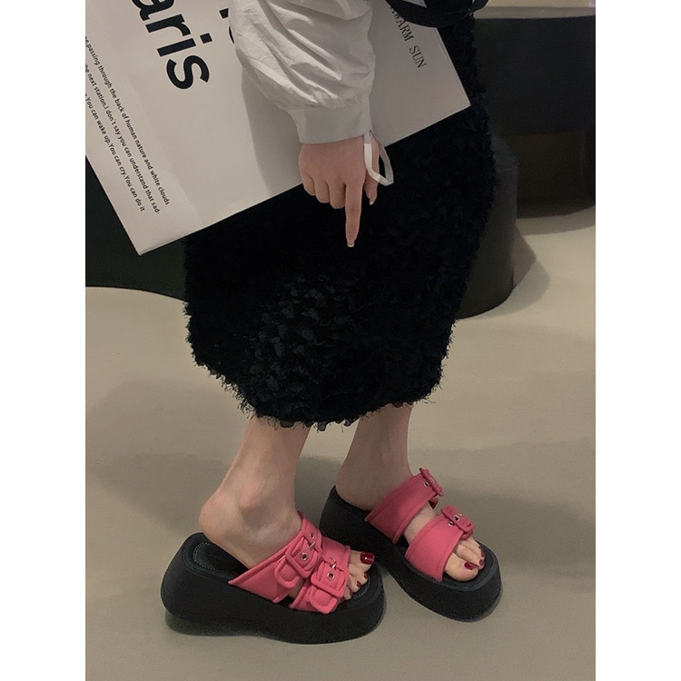 Xăng đan Đế Dày Không Trượt Thời Trang Mùa Hè 2023 Dành Cho Nữ