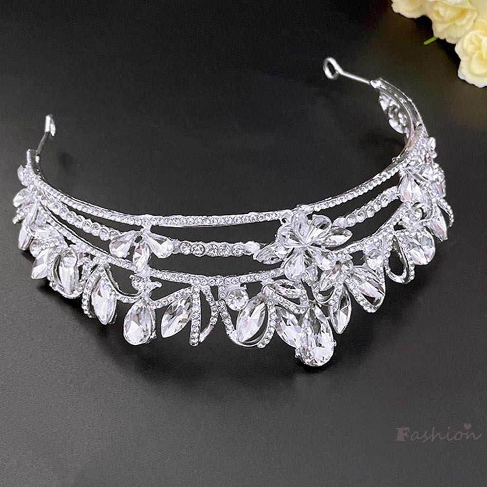 Vương Miện Cài Tóc Đính Pha Lê Lấp Lánh