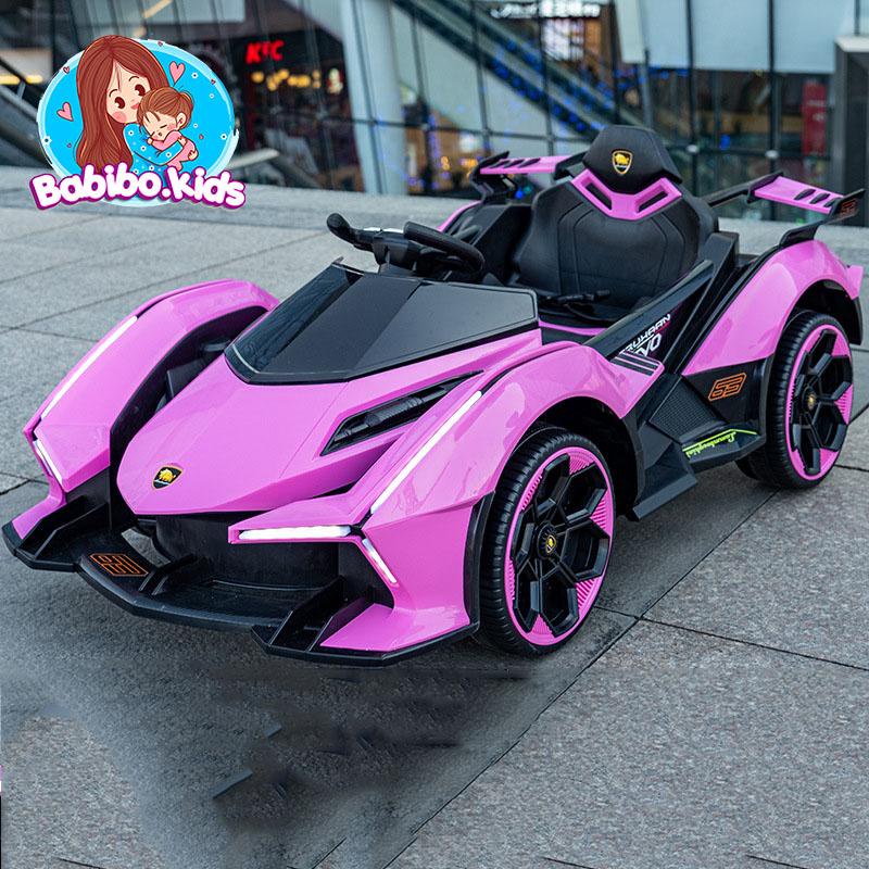 Xe ô tô điện lambogini, xe đua F1 siêu nhanh, kết nối Đk qua ĐT, xe điện trẻ em